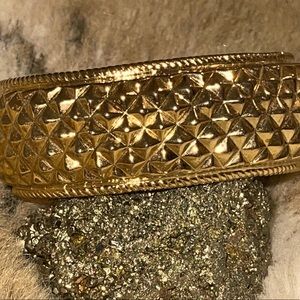 Kenneth Jay Lane Hinged Cuff Bracelet